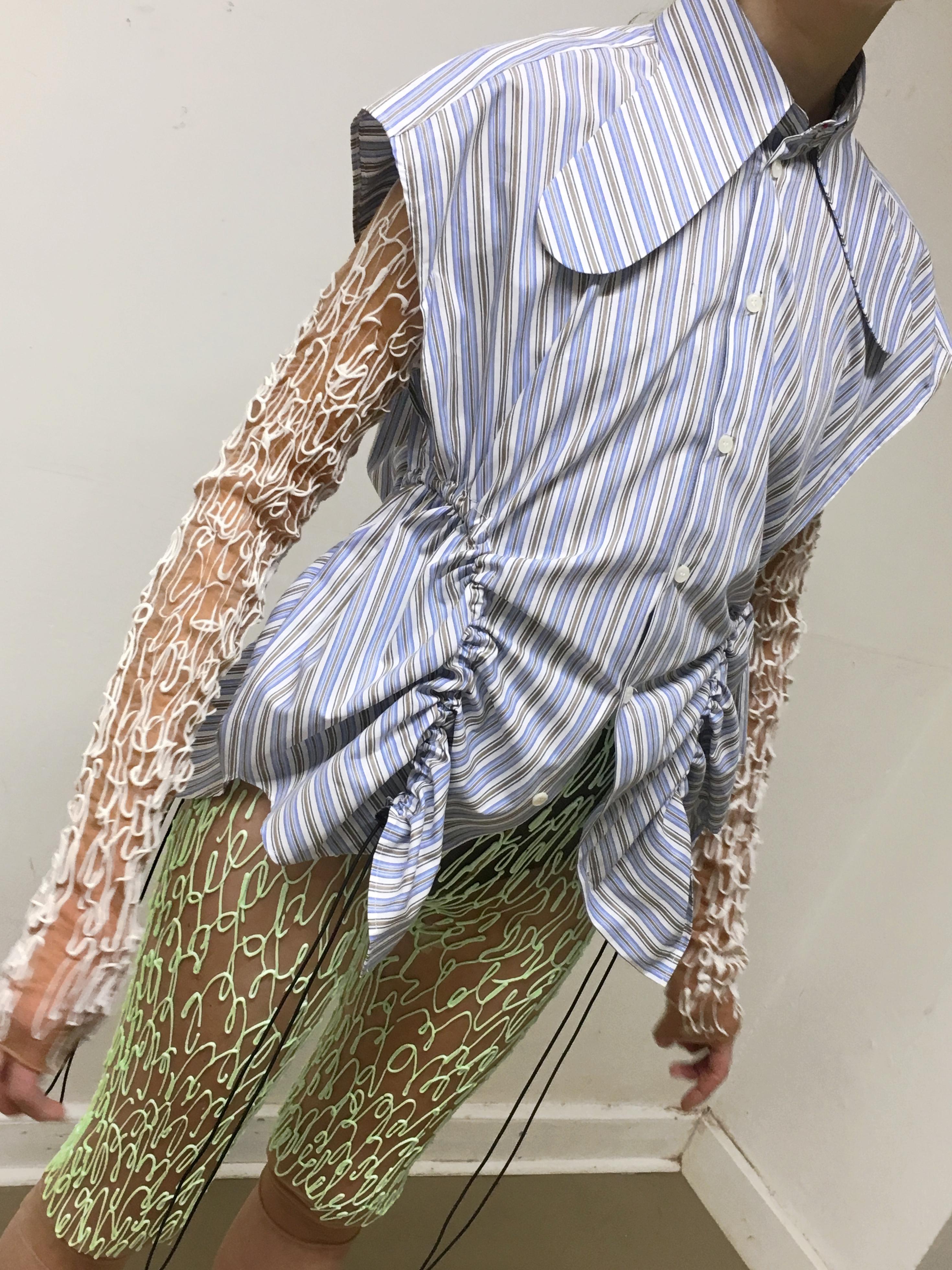 Sleeveless Ruffle Shirt