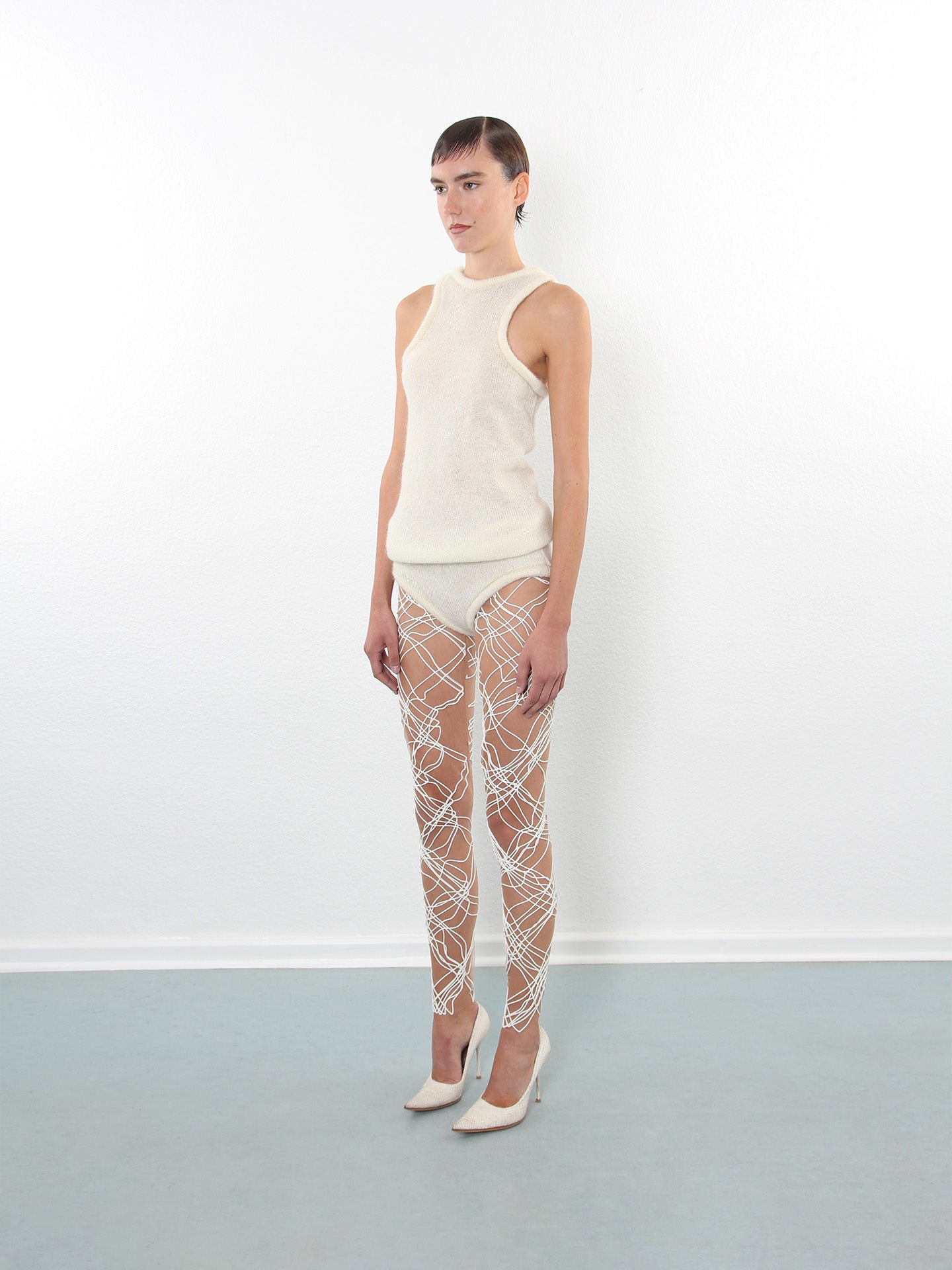 Distorted Net Leggings